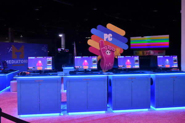 Image of the Fall Guys: Ultimate Knockout Experience at VidCon US 2022 gaming islands